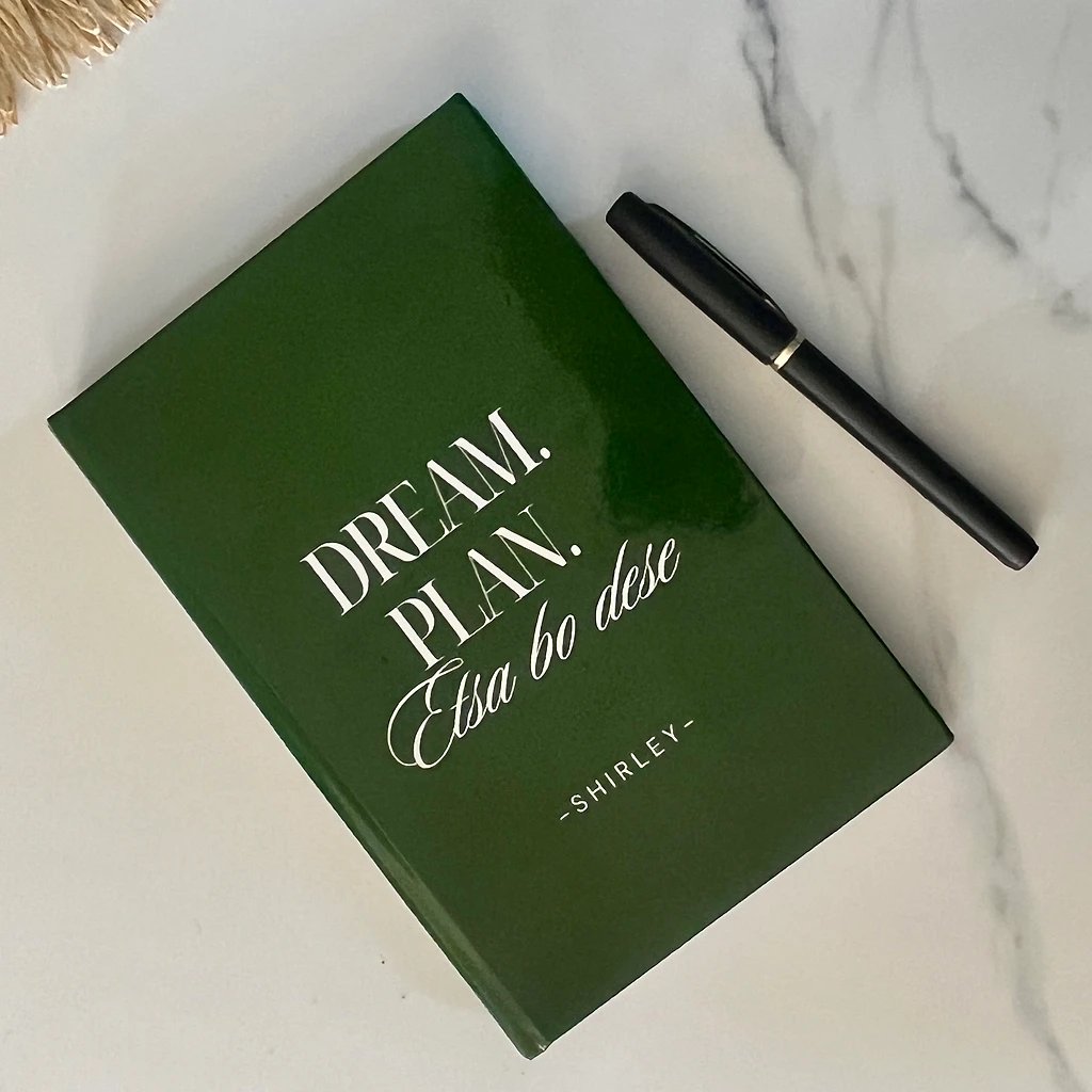 Dream. Plan. Etsa Bo Dese. Notebook view 1