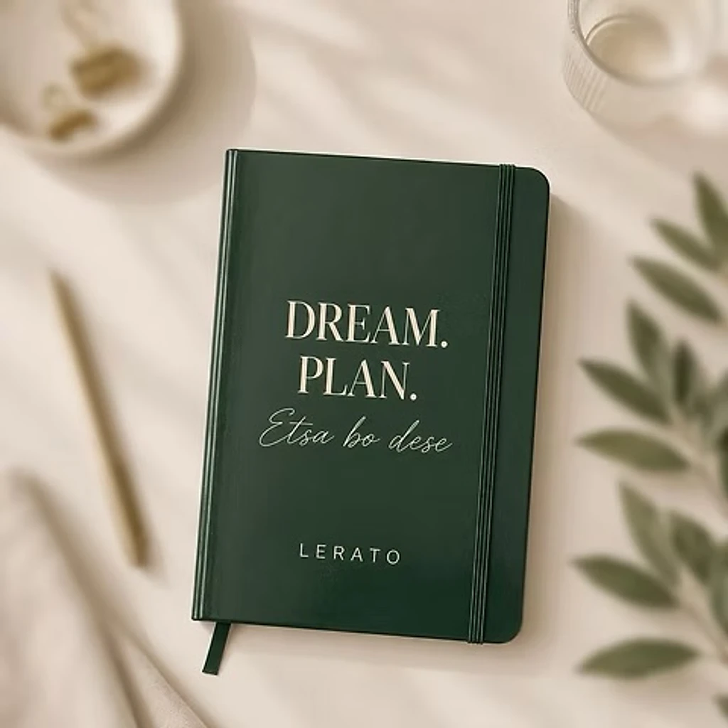 Dream. Plan. Etsa Bo Dese. Notebook view 1