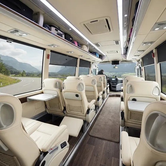 50-Seater Luxury Coach interior