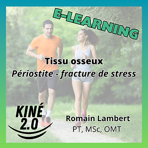 Tissu osseux, de la périostite à la fracture de stress — formation e-learning pour kinésithérapeutes par Romain Lambert PT, MSc, OMT
