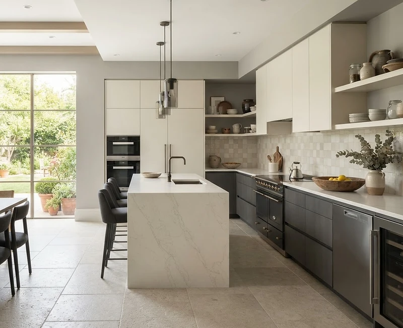 Restored kitchen interior