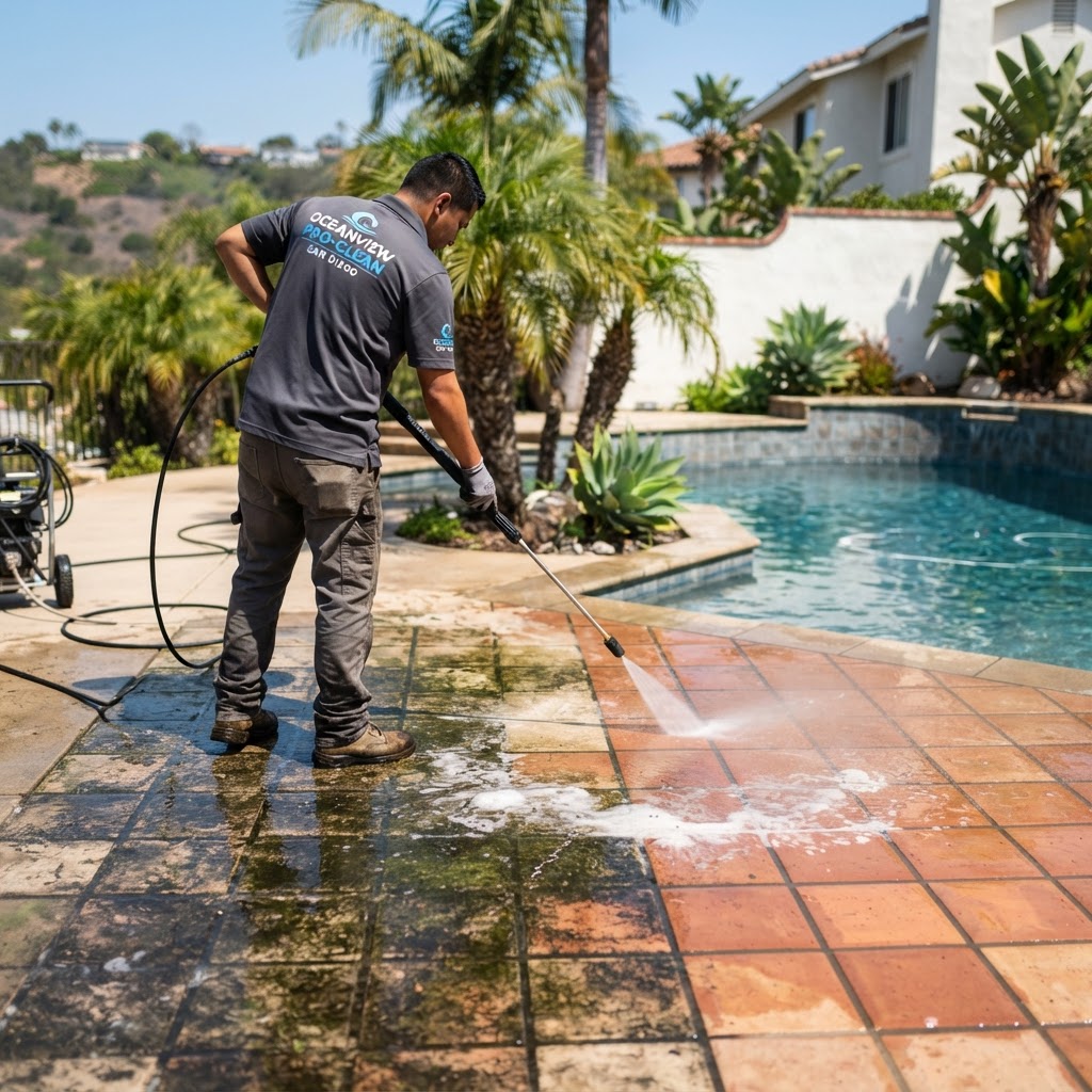 Outdoor Tile Cleaning