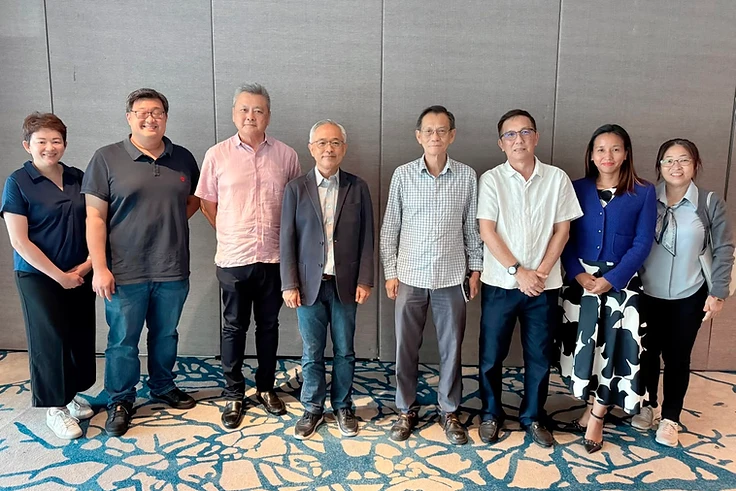 The 2026-2028 Council of the Sabah Employers Association standing together at the association's office