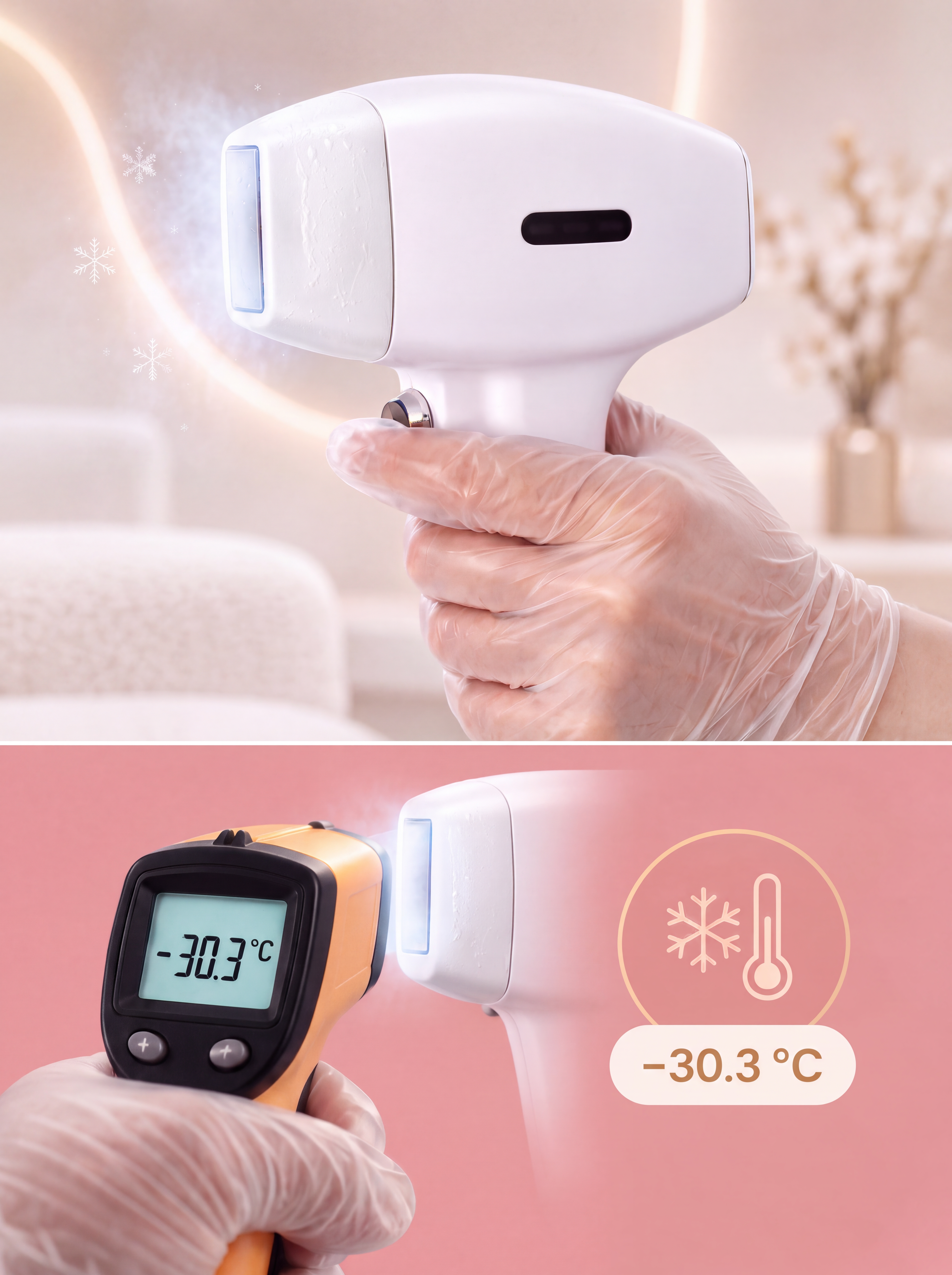 Cooling to –30.3°C