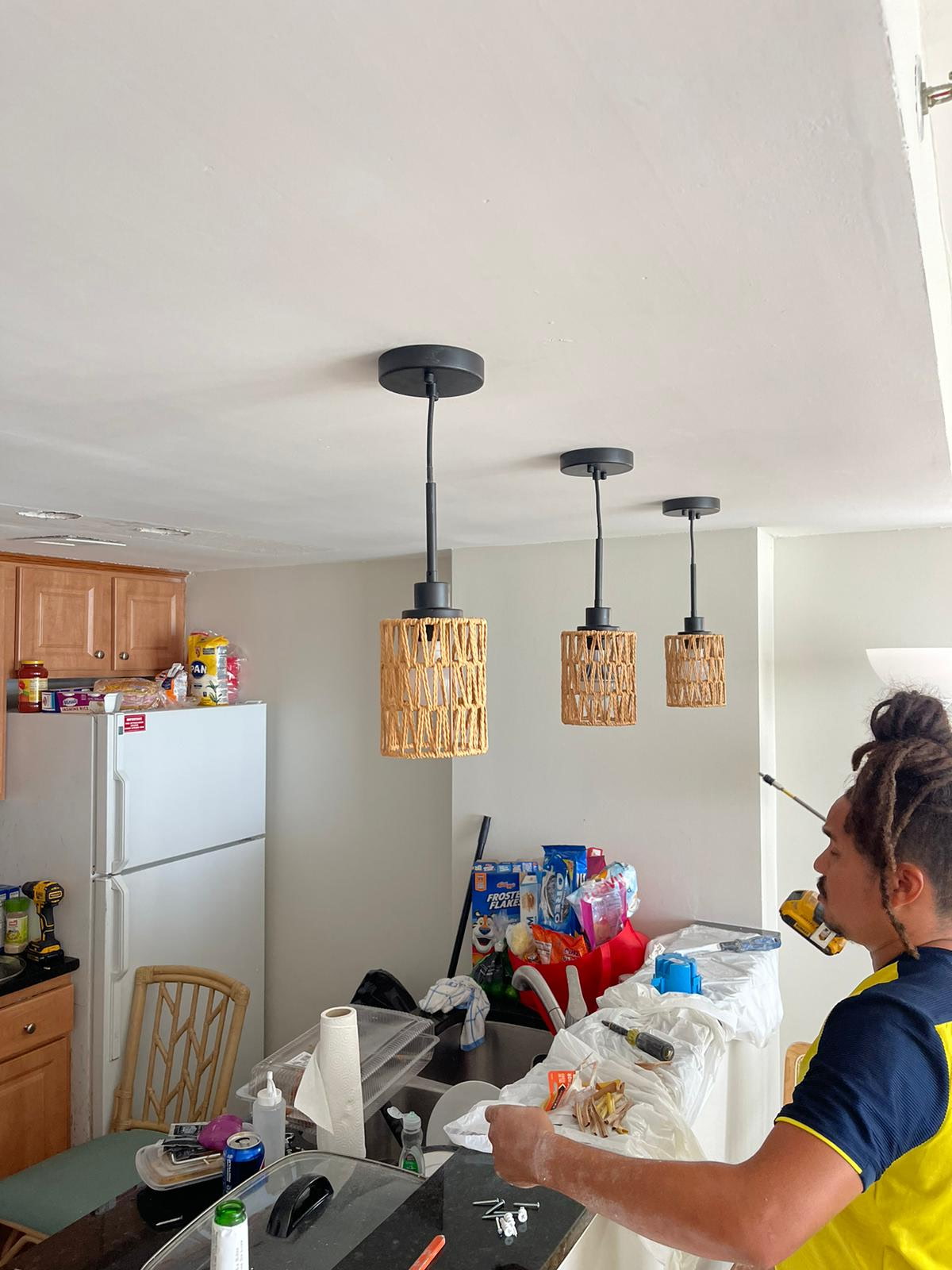 Kitchen Pendant Lighting Install