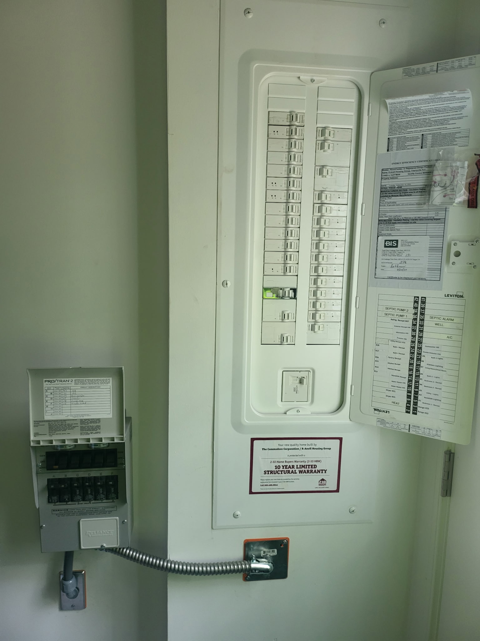 Breaker Panel & Transfer Switch