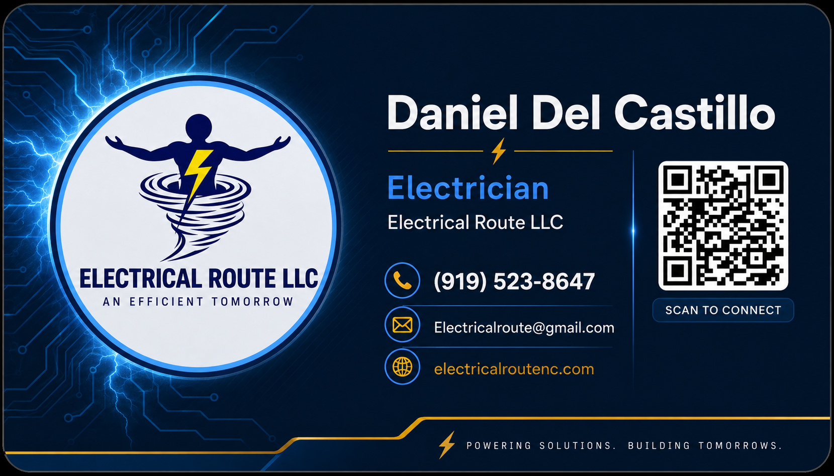 Back of business card