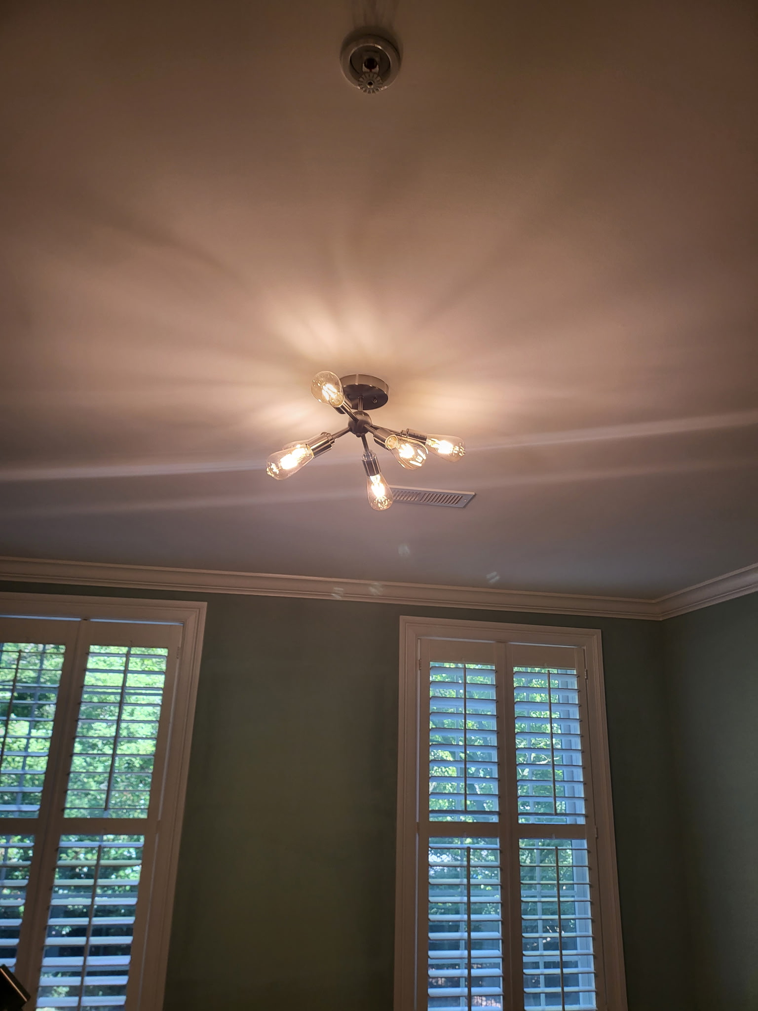 Modern Ceiling Fixture Install