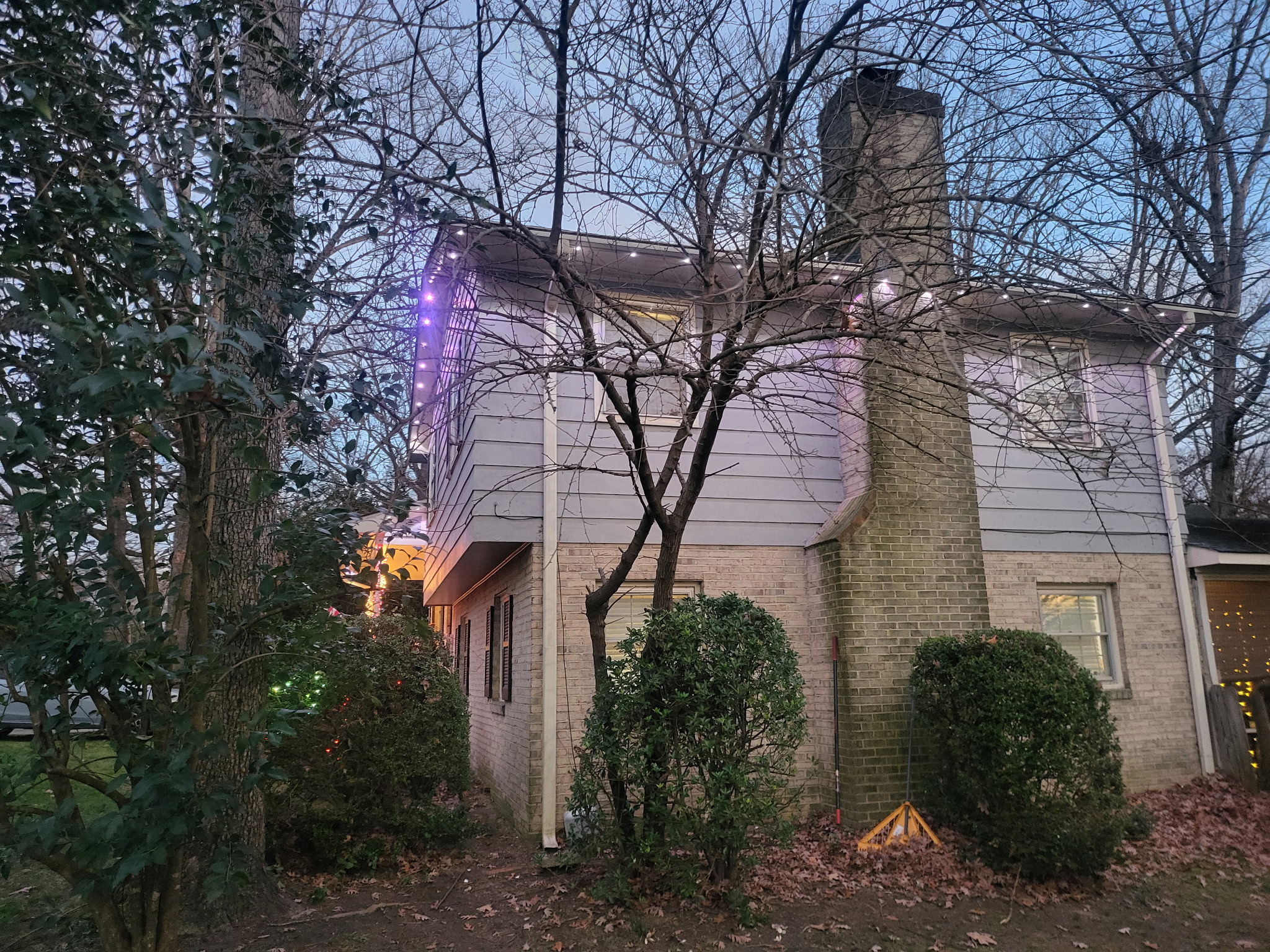 Dusk Holiday Lighting Install