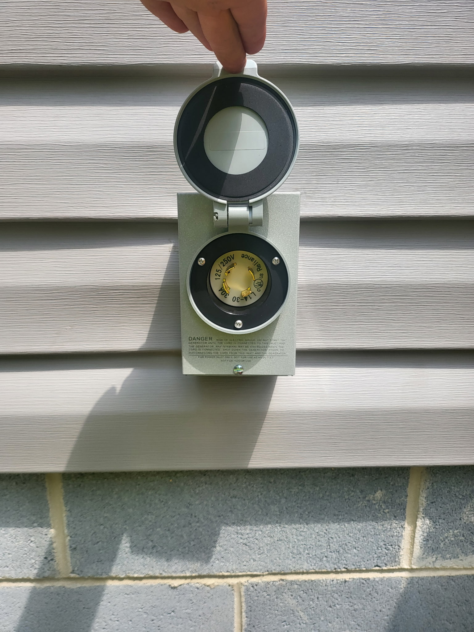 Outdoor Generator Power Inlet