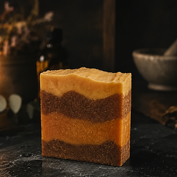 Persimmon & Turmeric handcrafted soap bar by LOTÜS