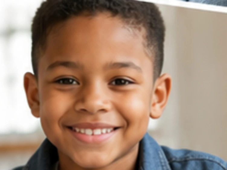 A smiling young boy representing the youth Right Step serves
