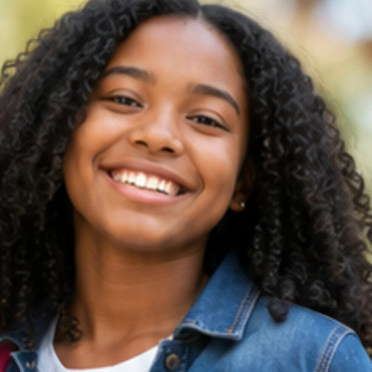 A smiling young person representing the youth Right Step serves