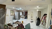 Open concept living area under construction before painting Indiana