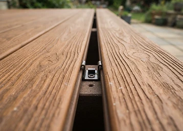 Composite decking close-up on a Pickering lakefront deck