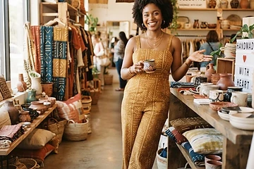 A confident African entrepreneur