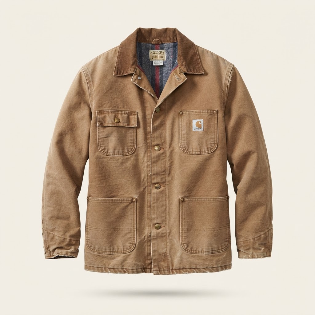 Hamilton Carhartt Workwear Division Vintage Carhartt Blanket-Lined Duck Canvas Chore Coats