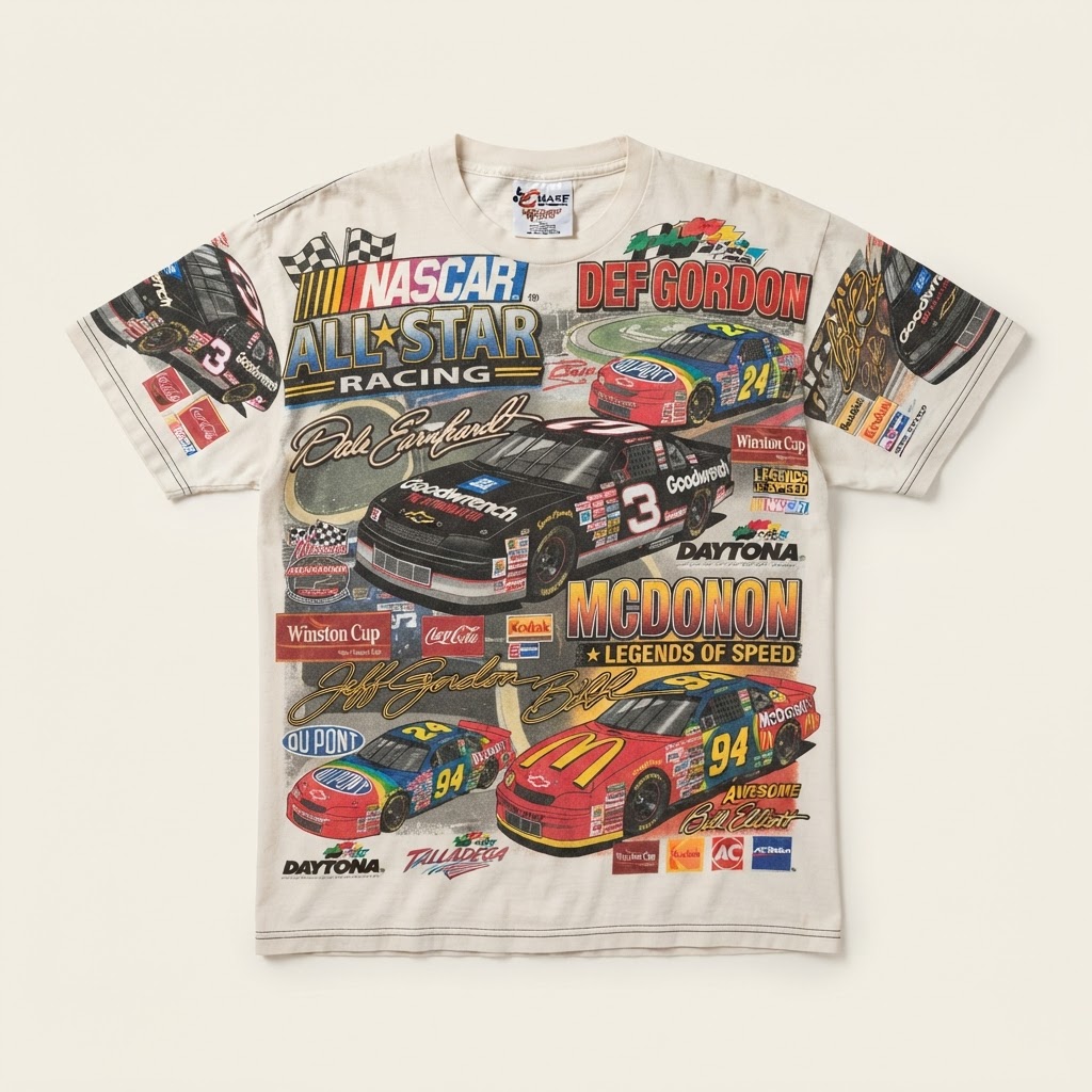 Chase Authentics & Winner's Circle Apparel Graphic Teams Vintage NASCAR Racing Graphic T-Shirts