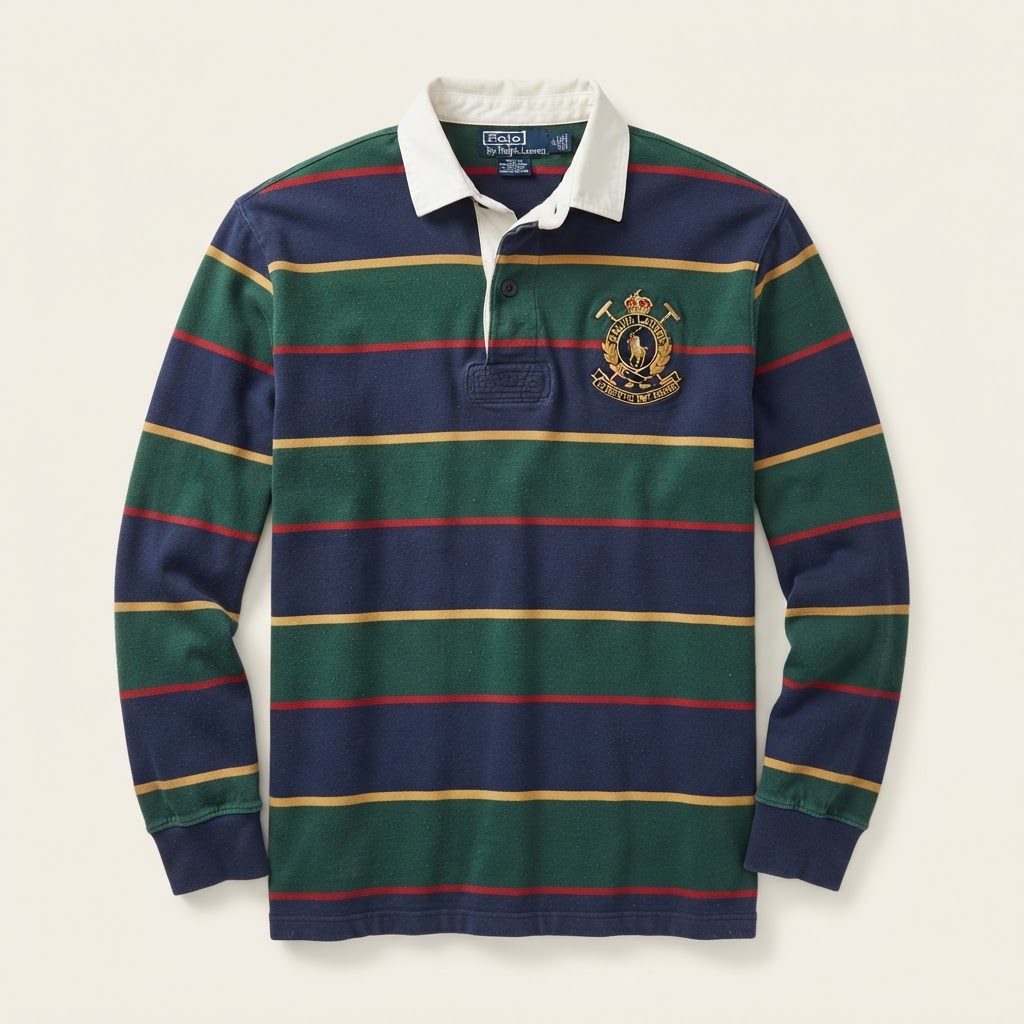Ralph Lauren Apparel Design Team Vintage Polo Ralph Lauren Heavyweight Cotton Rugby Shirts