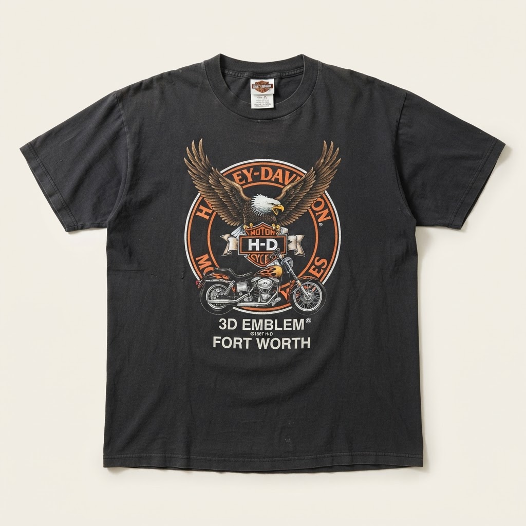 Harley-Davidson Motor Company Merchandise Graphics Team Vintage Harley-Davidson Graphic T-Shirts