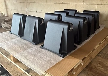 Powder-Coated Machine Brackets