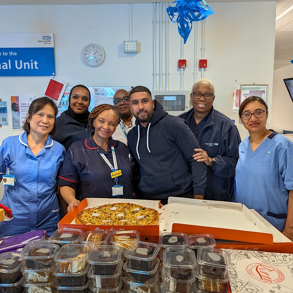 Meals for NHS kidney trust staff