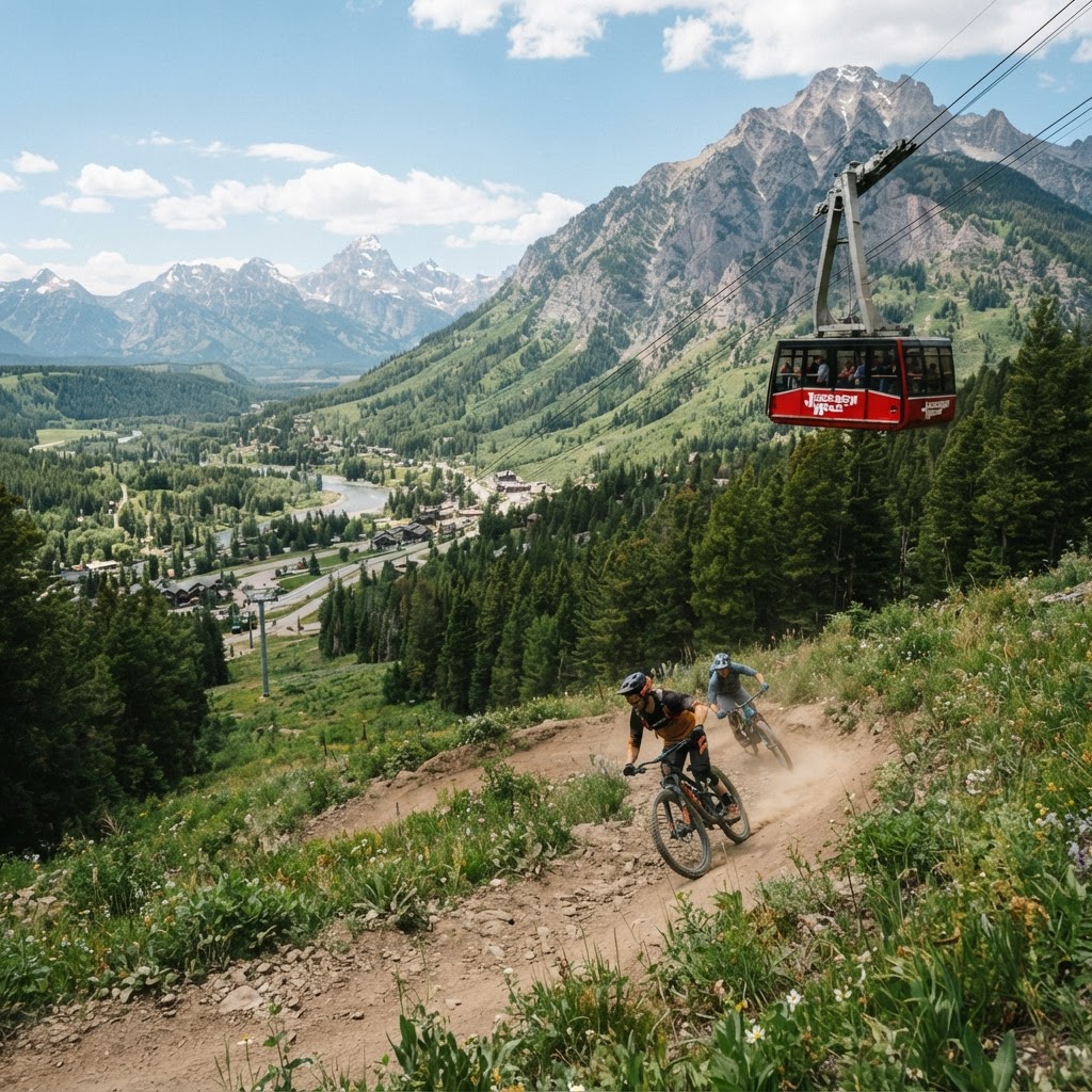 Teton Village Cycling: Trails and Tram Rides