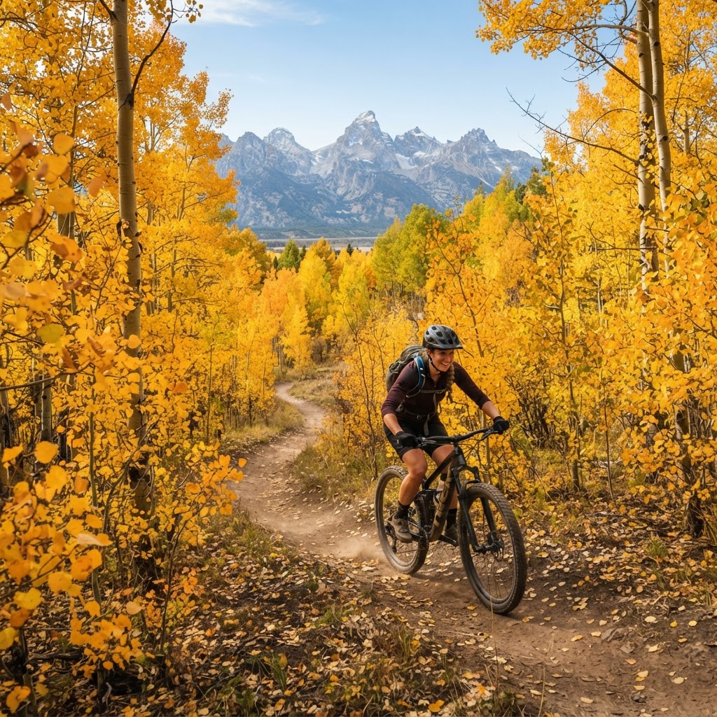 Fall Cycling in Jackson Hole: Golden Aspens and Crisp Air
