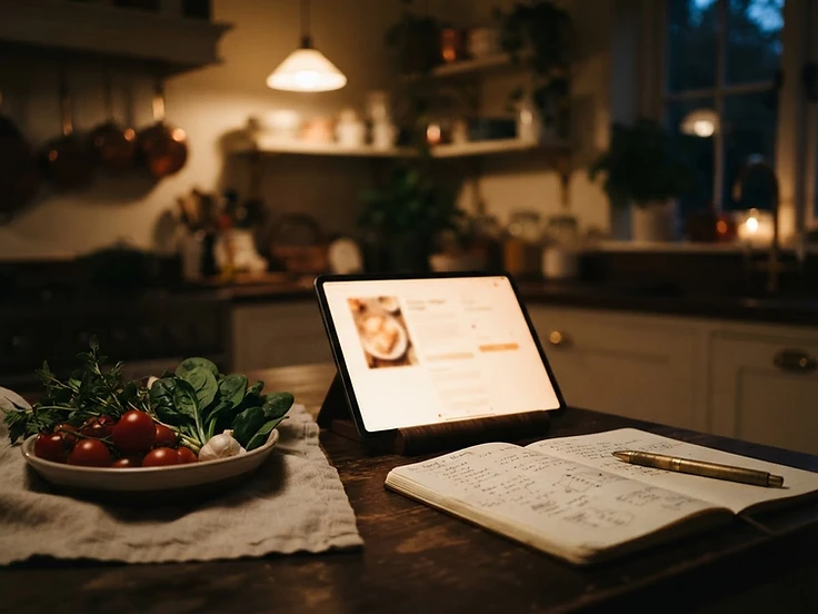The Ketolio app in use in the kitchen