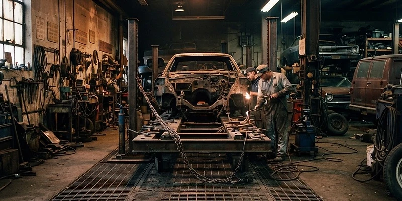 The Frame Machine: Straightening Steel in the Unibody Era