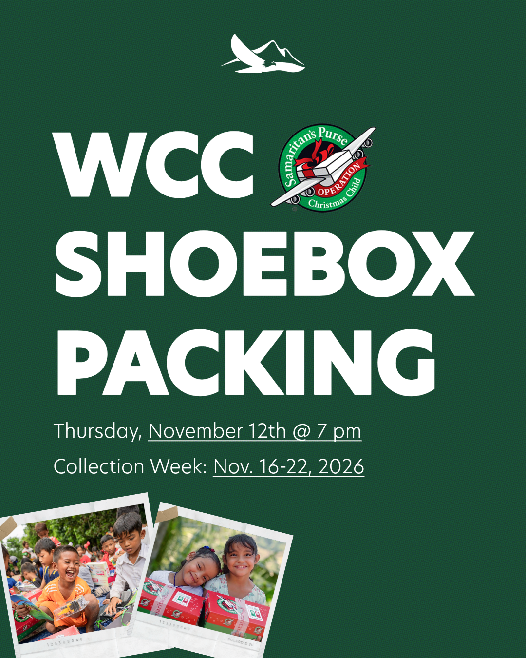 WCC Shoebox Packing Night