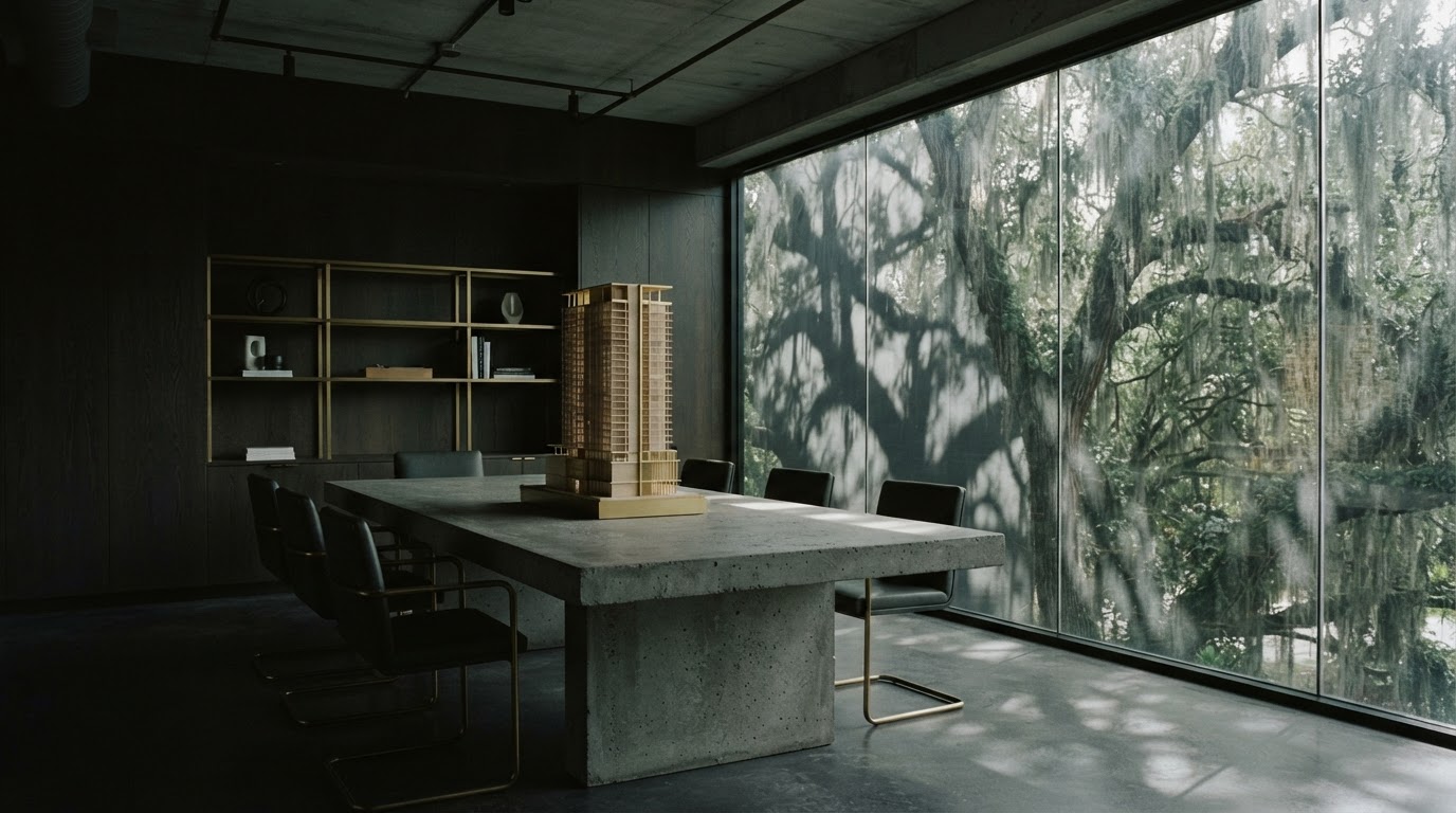 Modern industrial headquarters interior