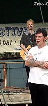 Jesco White with Tazz Toni on stage at JescoFest 2006