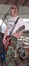 The Frontier Bastards performing live on the wooden gazebo stage at JescoFest 2006