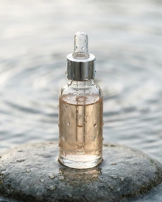 Skincare serum shot