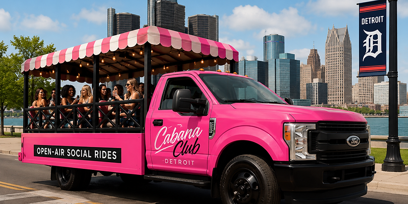 Cabana Club Detroit rolling through the city