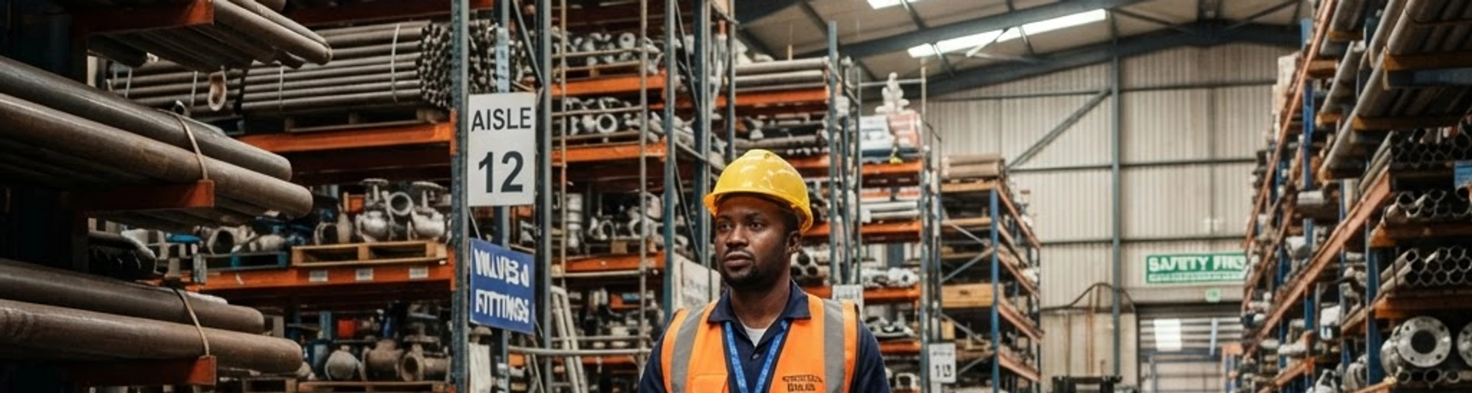 Materials warehouse interior