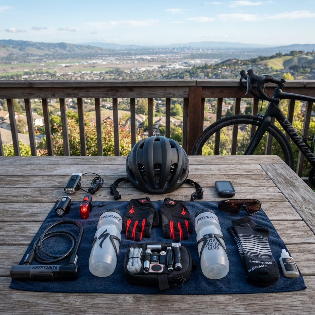 Essential Gear for Cycling in Silicon Valley