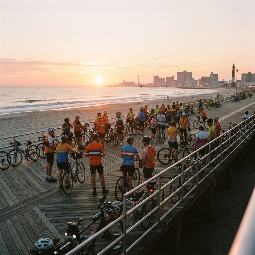 Atlantic City cycling community group ride