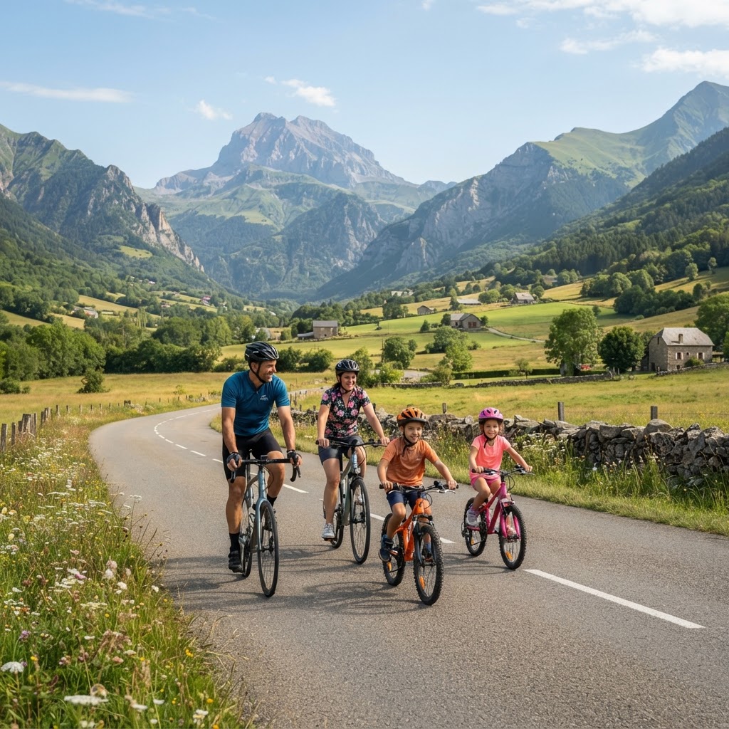 Family Cycling in the Hautes-Pyrénées