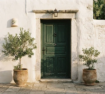 Eingang und Haustür des Zuhauses