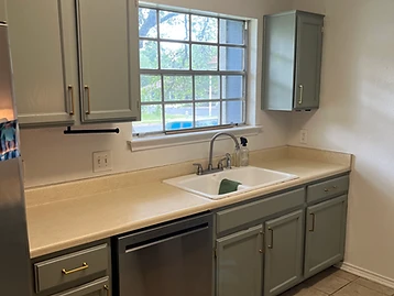 Georgetown kitchen · Evergreen Fog SW9130