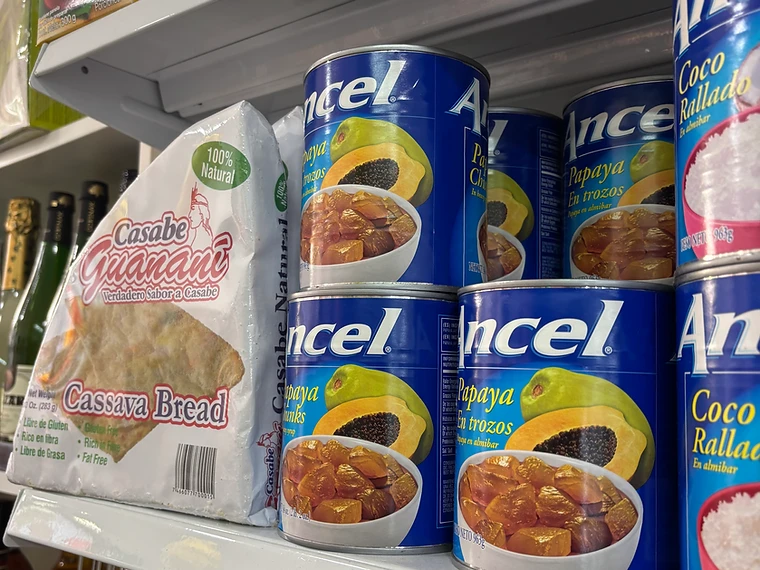 Coco, papaya y casabe
