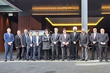 Malaysian Deputy Prime Minister, Dr Ahmad Zahid Hamidi NZ driving team — Park Hyatt, Auckland
