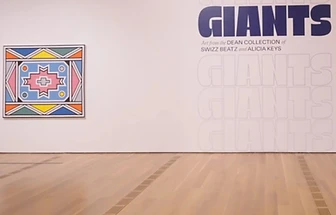 Giants exhibition wall, Art from the Dean Collection of Swizz Beatz and Alicia Keys, Brooklyn Museum, 2024