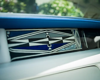 Rolls-Royce Phantom bespoke Ndebele dashboard artwork signed Esther Mahlangu 2019
