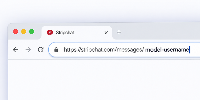 Open the model's message URL