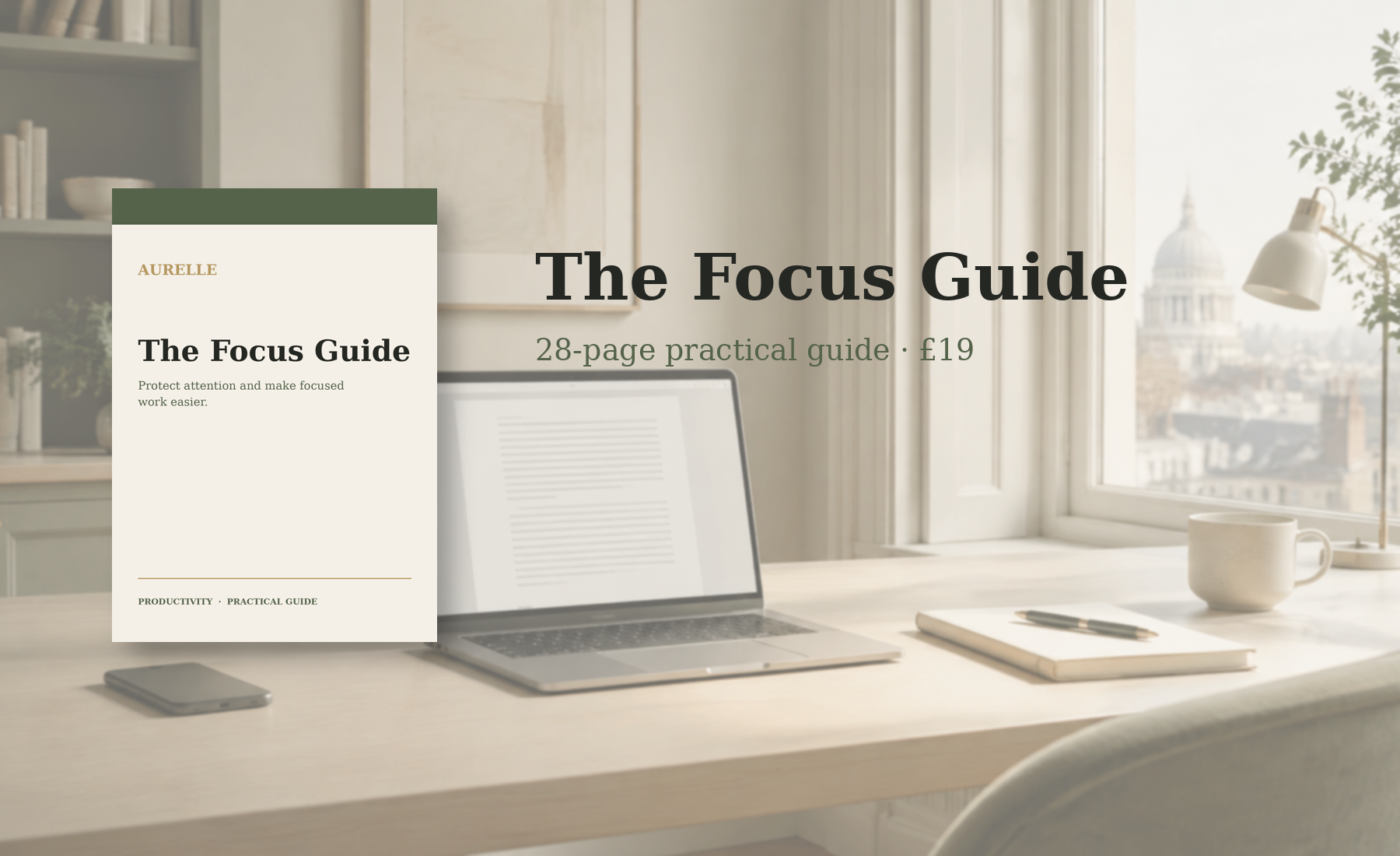 The Focus Guide cover — Aurelle Digital