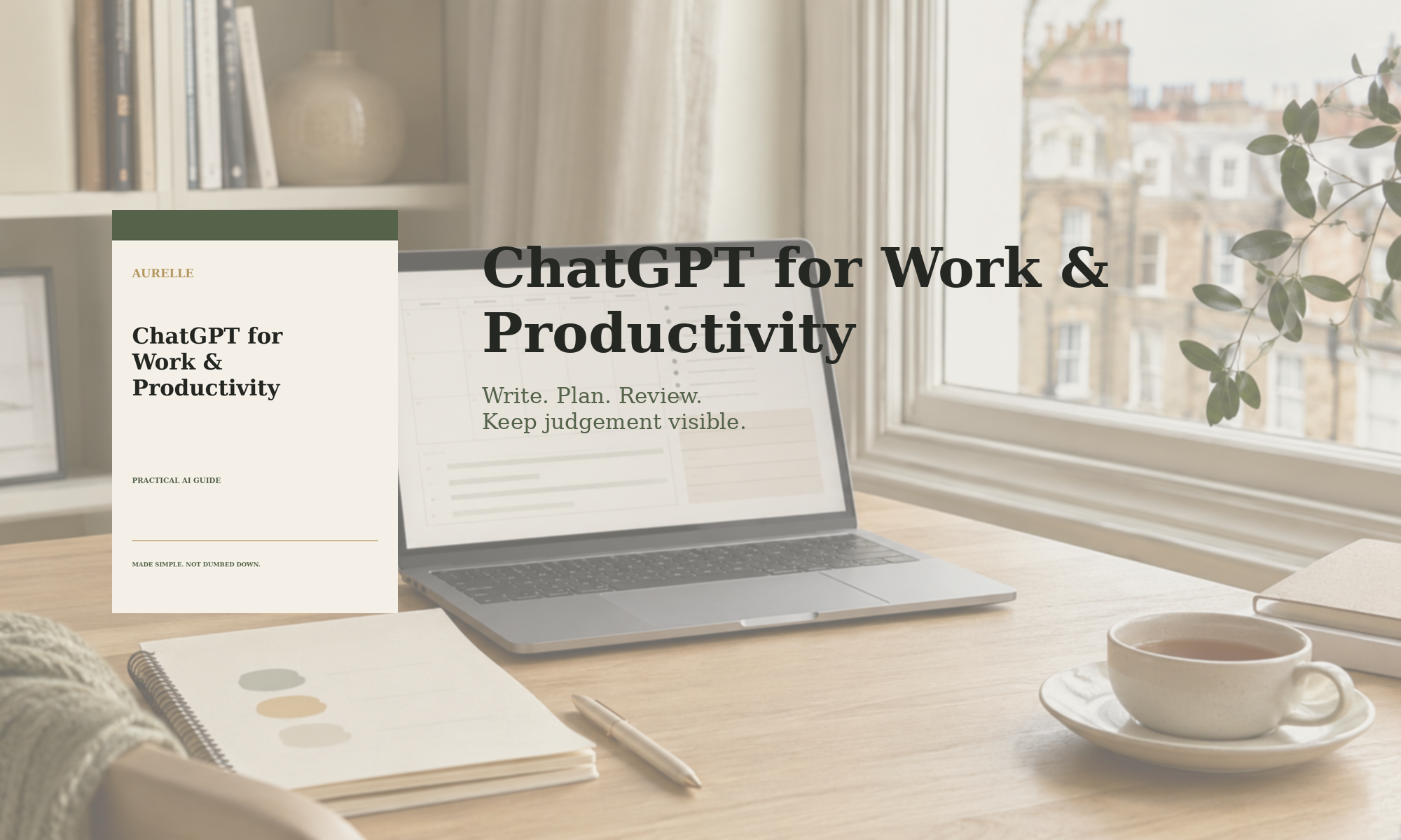 ChatGPT for Work & Productivity — practical AI guide by Aurelle Digital