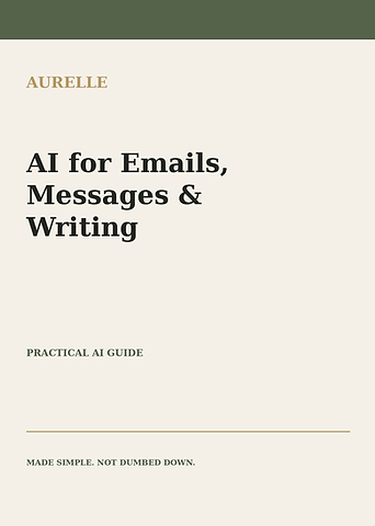 AI for Emails, Messages & Writing — practical AI guide by Aurelle Digital